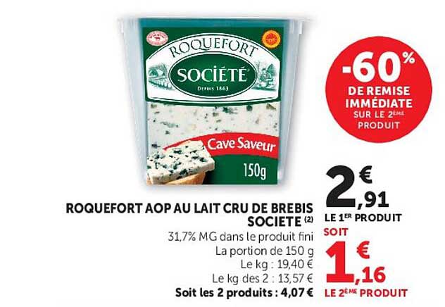 ROQUEFORT AOP AU LAIT CRU DE BREBIS SOCIETE (2)