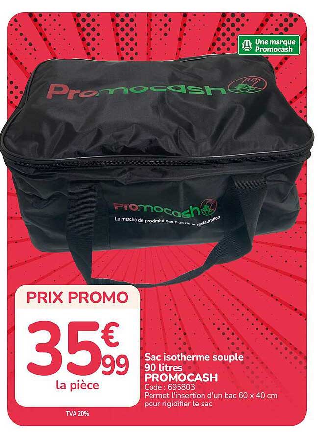Sac isotherme souple 90 litres PROMOCASH