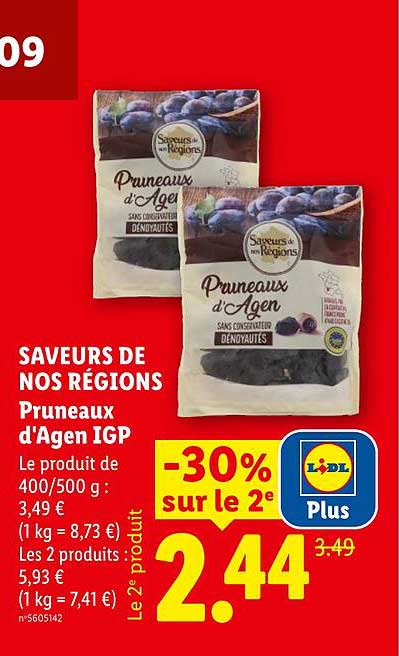SAVEURS DE NOS RÉGIONS Pruneaux d'Agen IGP