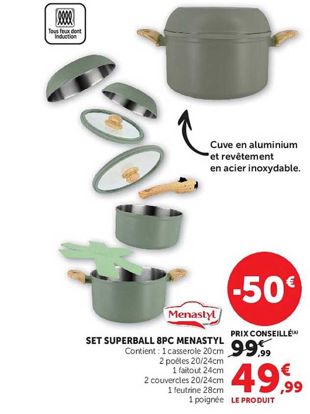 SET SUPERBALL 8PC MENASTYL
