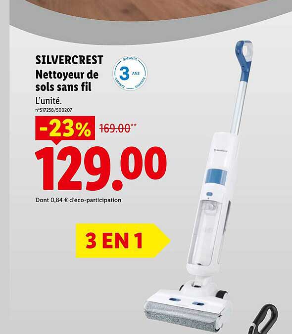 SILVERCREST Nettoyeur de sols sans fil