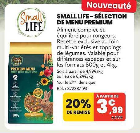 SMALL LIFE - SÉLECTION DE MENU PREMIUM