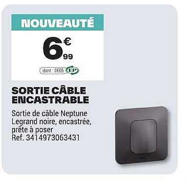 SORTIE CÂBLE ENCASTRABLE