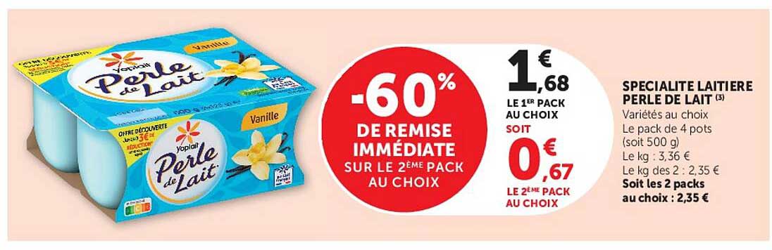 SPECIALITE LAITIERE PERLE DE LAIT