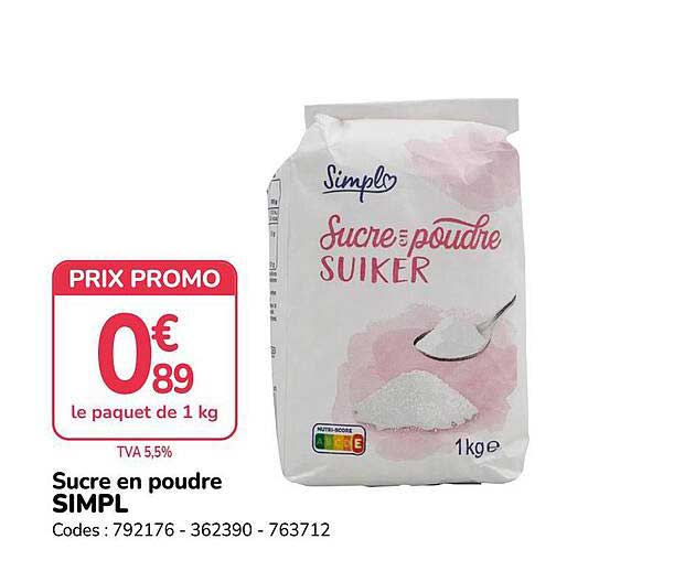 Sucre en poudre SIMPL