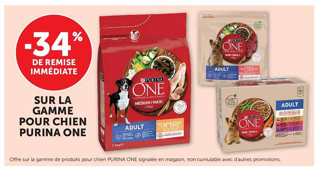 SUR LA GAMME POUR CHIEN PURINA ONE
