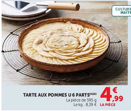 TARTE AUX POMMES U 6 PARTS