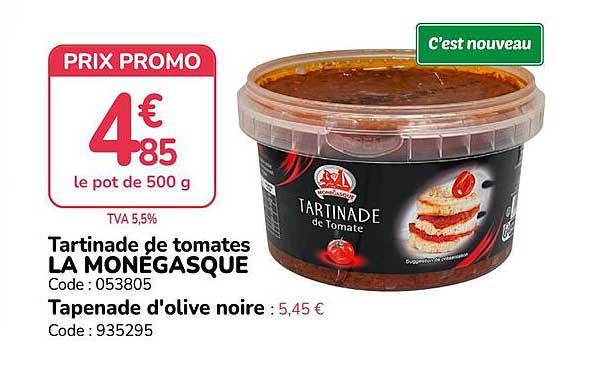 Tartinade de tomates LA MONEGASQUE
