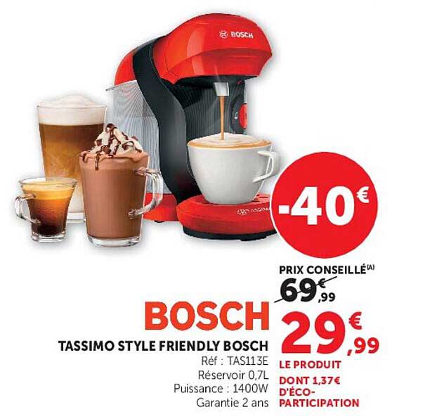 TASSIMO STYLE FRIENDLY BOSCH