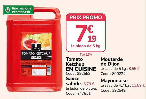 TOMATO KETCHUP EN CUISINE