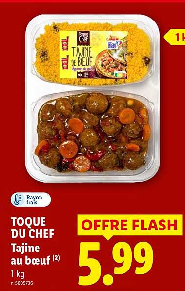 TOQUE DU CHEF Tajine au bœuf (2) 1 kg