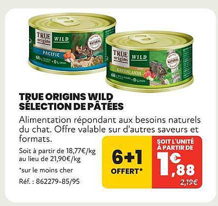 TRUE ORIGINS WILD SÉLECTION DE PÂTÉES