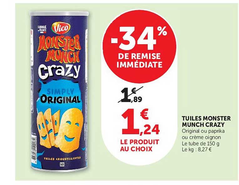 TUILES MONSTER MUNCH CRAZY