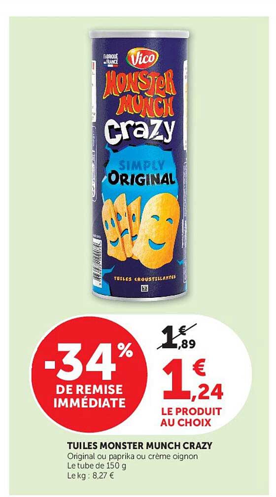 TUILES MONSTER MUNCH CRAZY