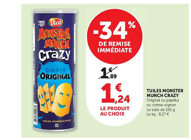 TUILES MONSTER MUNCH CRAZY