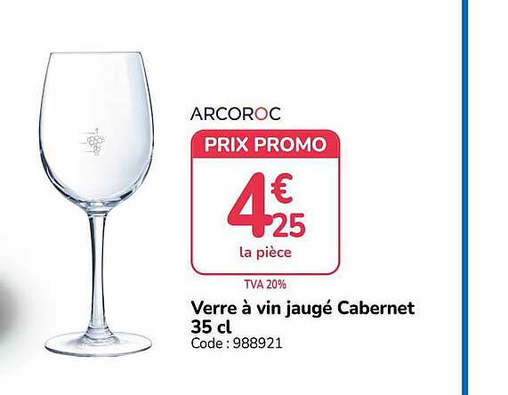 Verre à vin jaugé Cabernet 35 cl