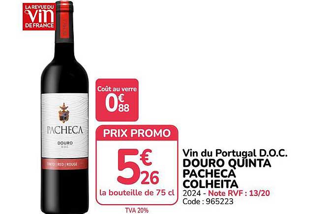 Vin du Portugal D.O.C. DOURO QUINTA PACHECA COLHEITA