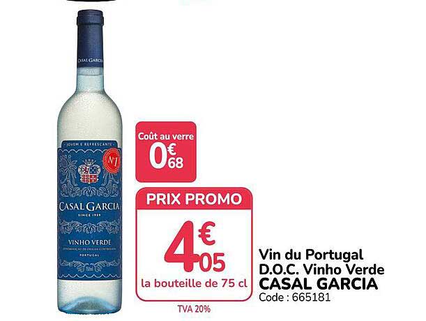 Vin du Portugal D.O.C. Vinho Verde CASAL GARCIA