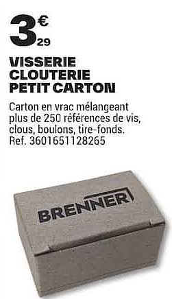 VISSERIE CLOUTERIE PETIT CARTON
