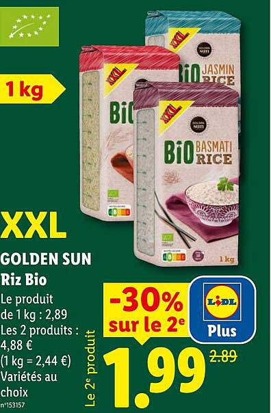 XXL GOLDEN SUN Riz Bio