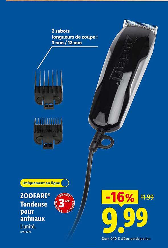 ZOOFARI® Tondeuse pour animaux