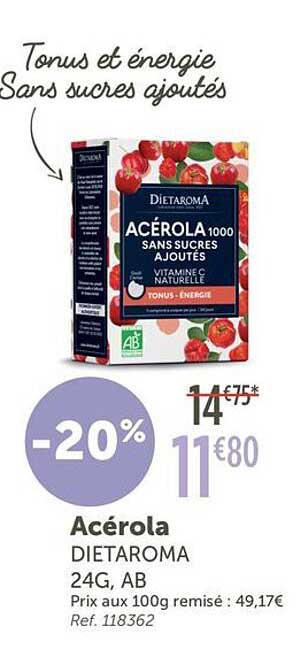 Acérola DIETAROMA 24G, AB