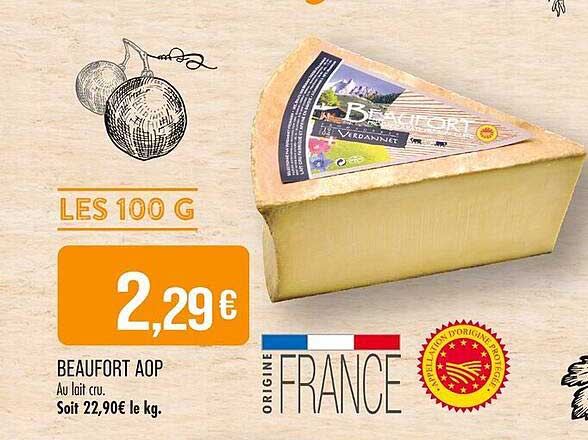 BEAUFORT AOP Au lait cru