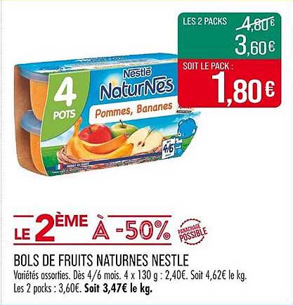 BOLS DE FRUITS NATURENS NESTLE