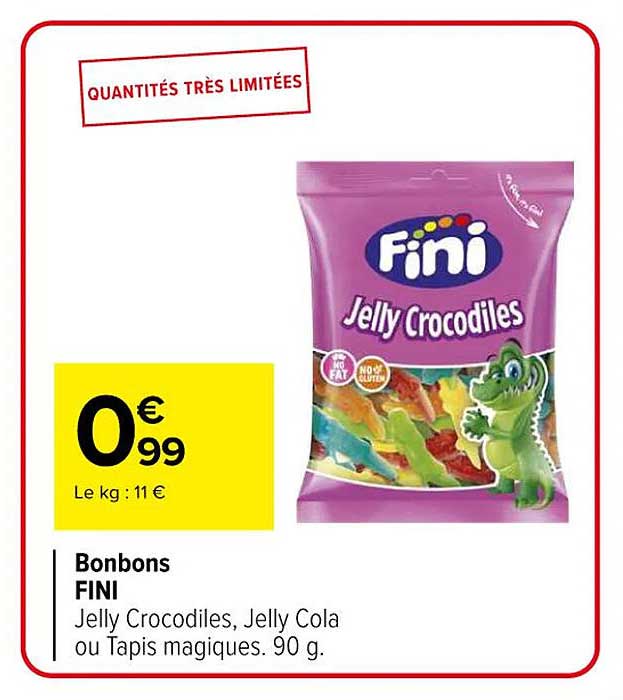 Bonbons FINI Jelly Crocodiles