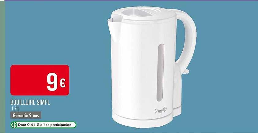 BOUILLOIRE SIMPL 1.7 L