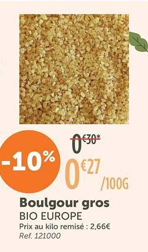 Boulgour gros BIO EUROPE