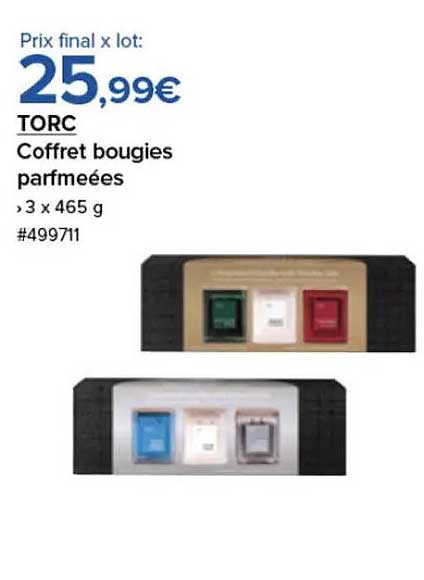 Coffret bougies parfumées