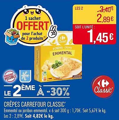 CRÊPES CARREFOUR CLASSIC'