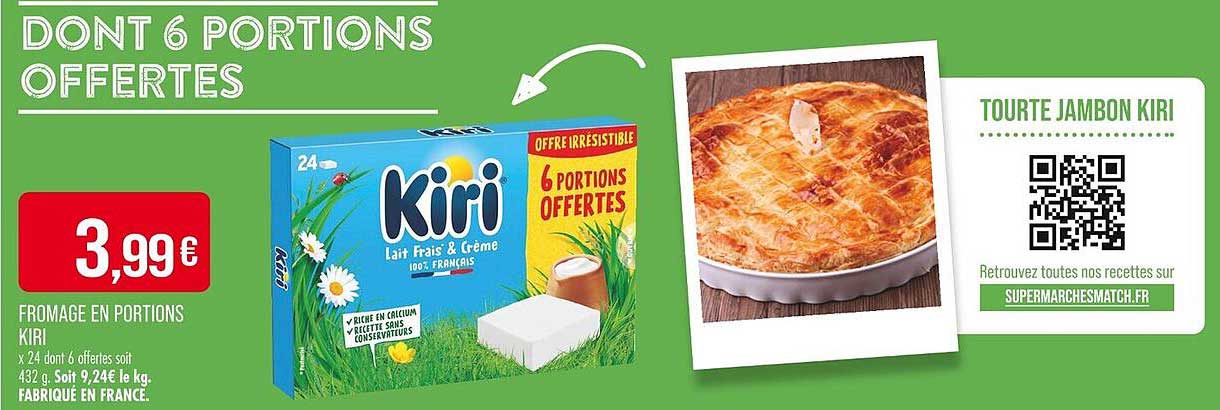 Dont 6 portions offertes