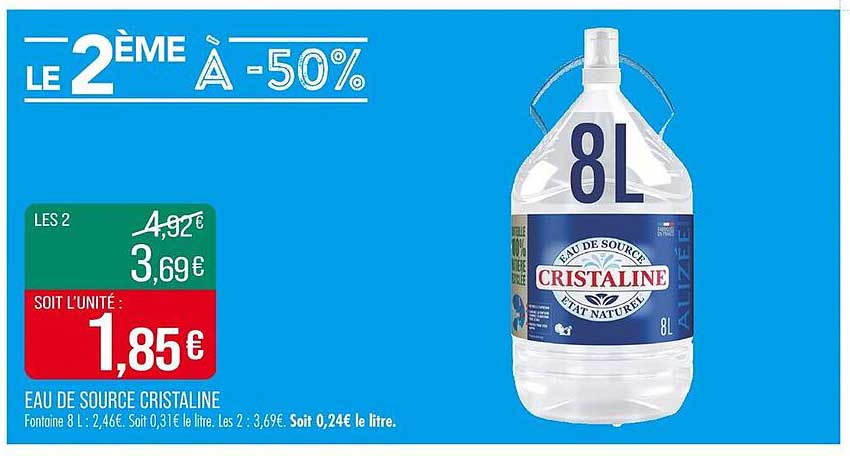 Eau de source Cristaline