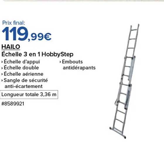 Échelle 3 en 1 HobbyStep