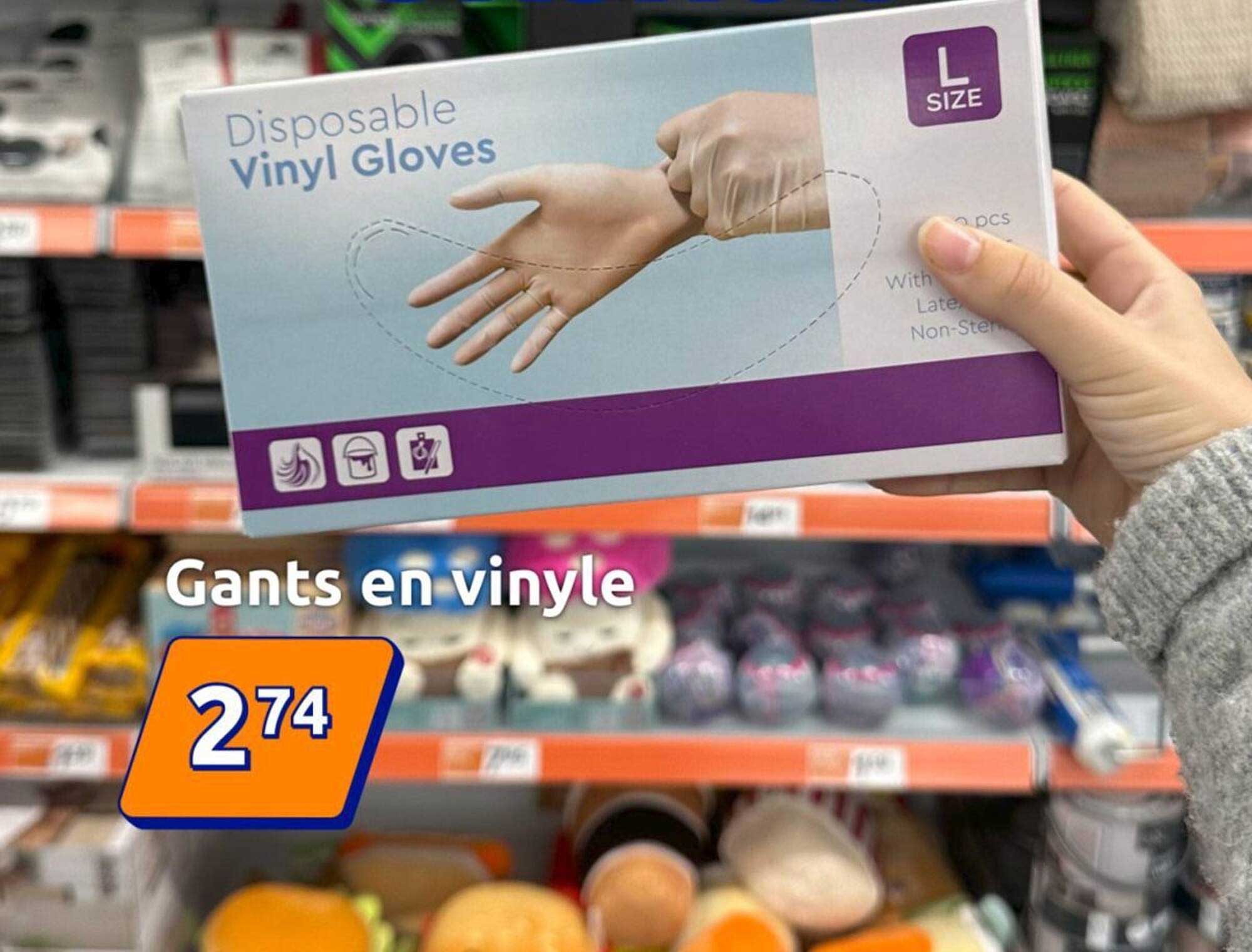 Gants en vinyl