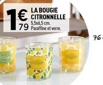 LA BOUGIE CITRONNELLE