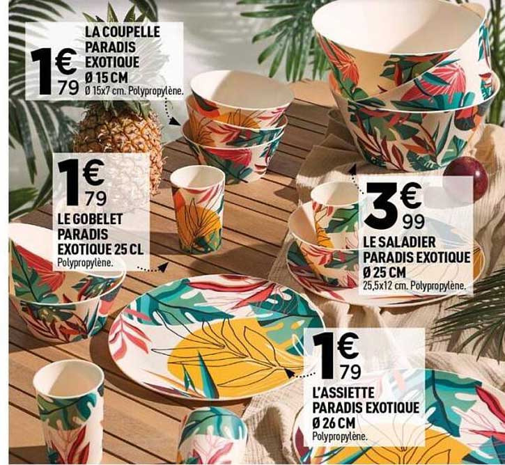 LA COUPELLE PARADIS EXOTIQUE Ø 15 CM