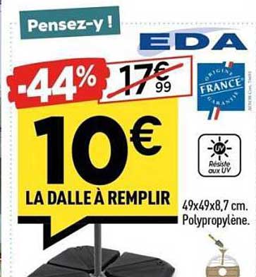 LA DALLE À REMPLIR
