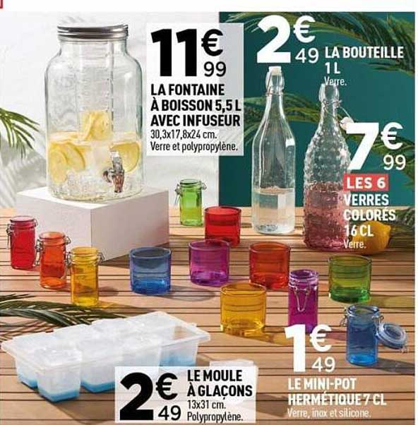 LA FONTAINE À BOISSON 5,5 L AVEC INFUSEUR
