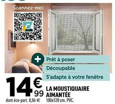 LA MOUSTIQUAIRE AIMANTÉE