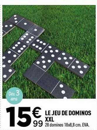 LE JEU DE DOMINOS XXL