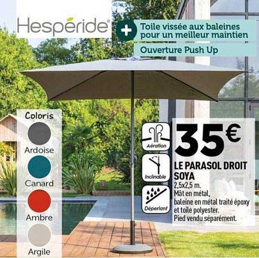 LE PARASOL DROIT SOYA