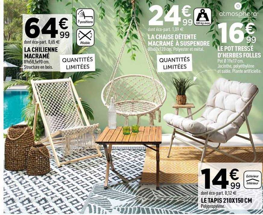 Offres spéciales sur le mobilier et la décoration