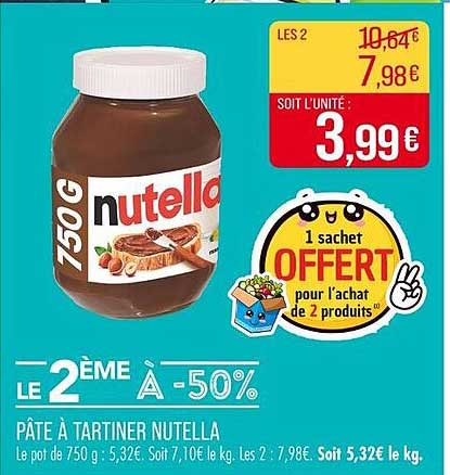 PÂTE À TARTINER NUTELLA