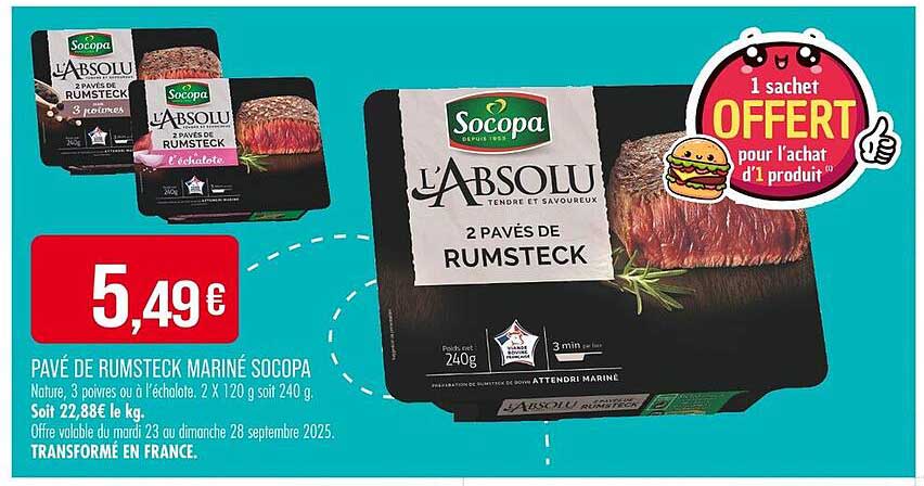PAVÉ DE RUMSTECK MARINÉ SOCOPA