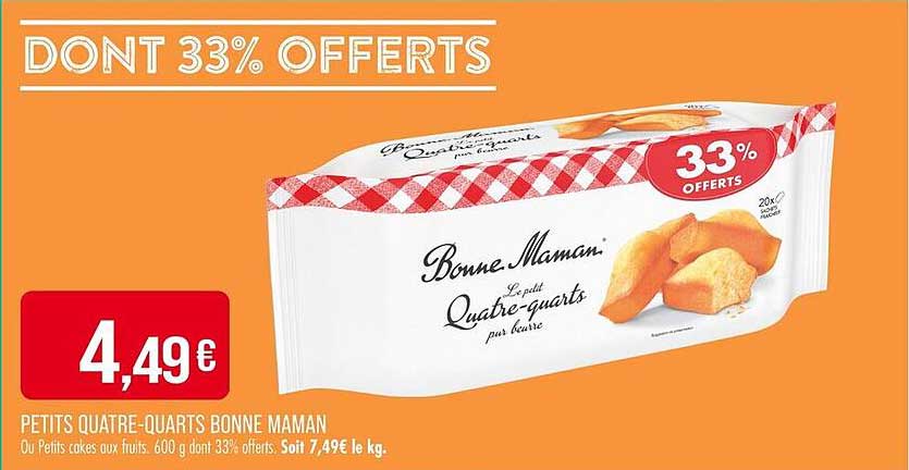 PETITS QUATRE-QUARTS BONNE MAMAN