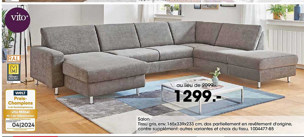 Salon Vito - Offre exceptionnelle!