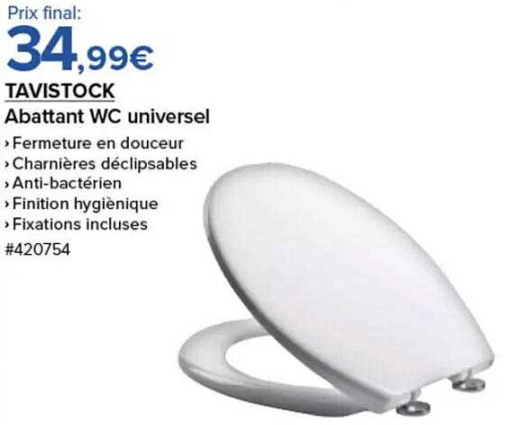TAVISTOCK Abattant WC universel